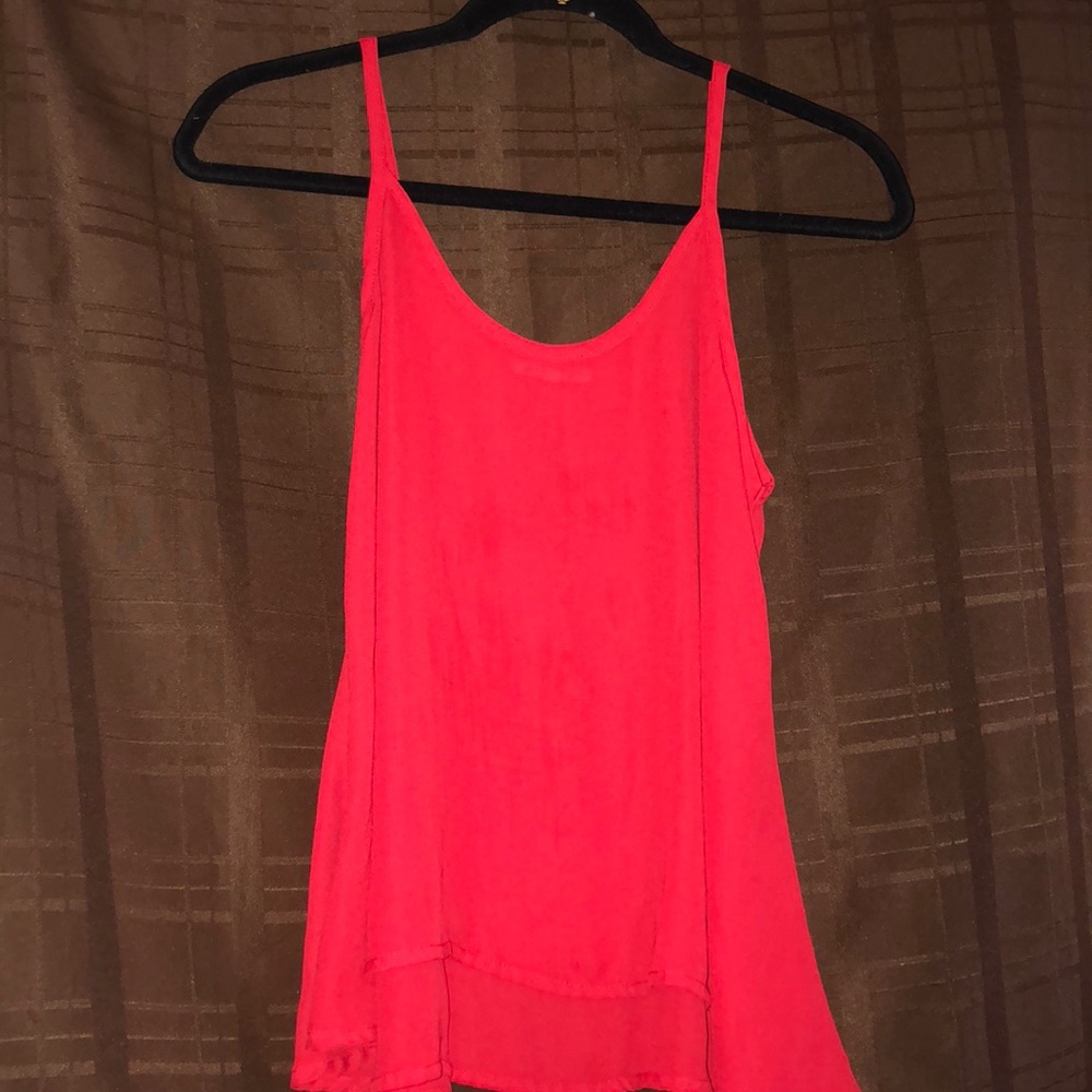 Red Spaghetti Strapped Top